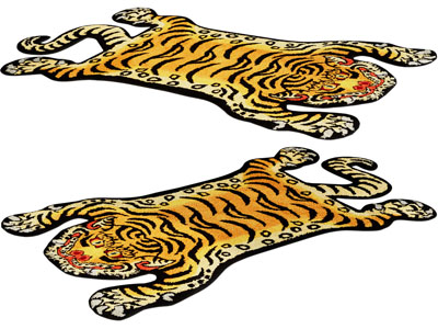新中式老虎地毯3d模型 新中式老虎地毯