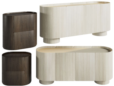 侘寂风玄关柜 边柜