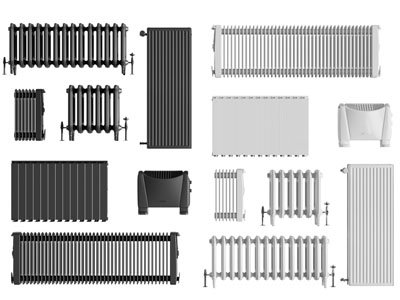 现代暖气管 暖气片3d模型 现代暖气管 暖气片