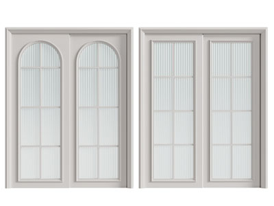 简欧玻璃推拉门