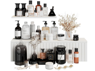 现代洗浴用品卫浴小件3d模型 现代洗浴用品卫浴小件