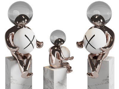 现代雕塑落地灯