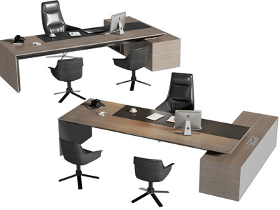 现代老板台 老板桌椅组合