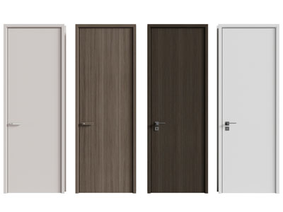 现代实木单扇平开门