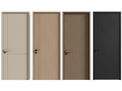 现代实木单扇平开门