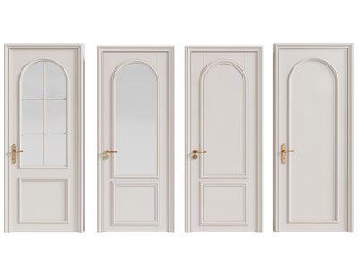 法式单扇平开门 实木门