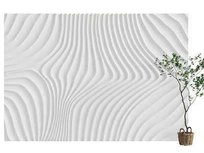 现代波浪纹理的背景墙3d模型 现代波浪纹理的背景墙