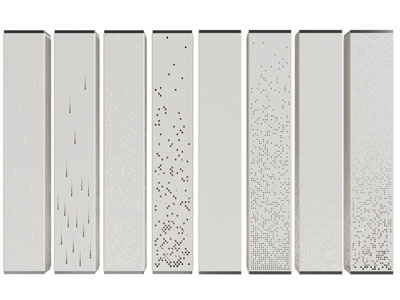 现代发光混凝土柱子 镂空方形装饰柱子3d模型 现代发光混凝土柱子 镂空方形装饰柱子