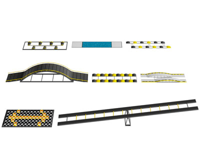 现代户外试驾道具 科目试驾3d模型 现代户外试驾道具 科目试驾