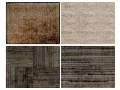 现代长方形地毯3d模型 现代长方形地毯