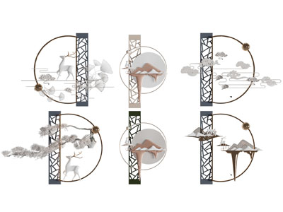 新中式墙饰挂件