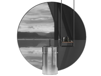 现代立式洗手台 镜子