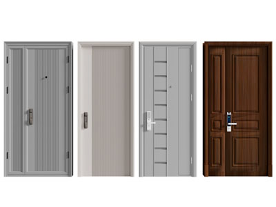 现代入户平开门 防盗门 金属门