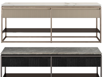 新中式长方形边柜