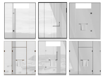 现代卫浴间玻璃门 隔断门 一字淋浴房3d模型 现代卫浴间玻璃门 隔断门 一字淋浴房