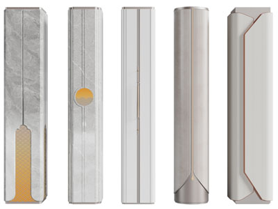 新中式装饰方形柱子3d模型 新中式装饰方形柱子