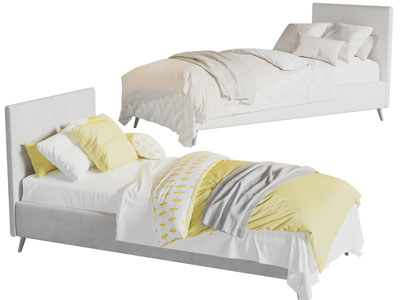 现代儿童床 单人床