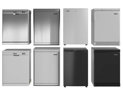 现代迷你冰箱 冰柜3d模型 现代迷你冰箱 冰柜