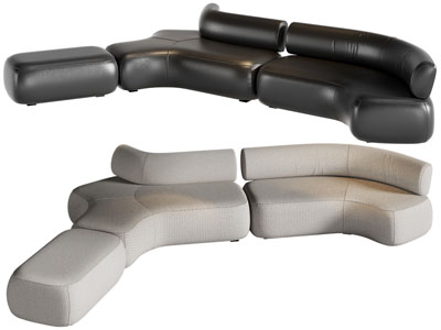 现代异形多人沙发