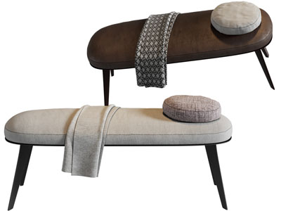 现代椭圆形沙发凳子