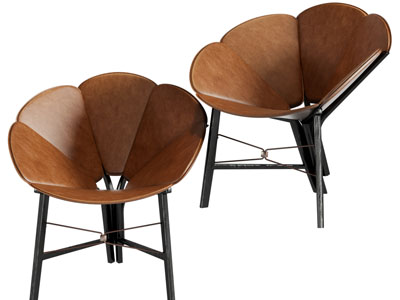 现代花朵休闲椅子