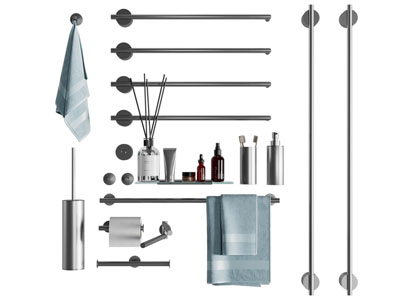 现代毛巾架 卫浴小件3d模型 现代毛巾架 卫浴小件