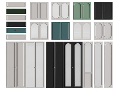 法式实木衣柜柜门 抽屉门