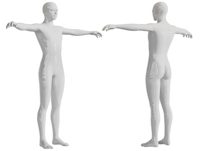 现代人体模特3d模型 现代人体模特