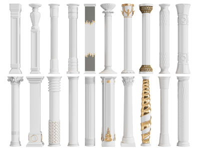 欧式罗马柱子3d模型 欧式罗马柱子