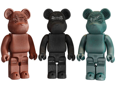 现代暴力熊雕塑雕刻摆件组合