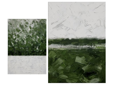 现代抽象装饰挂画 油画3d模型 现代抽象装饰挂画 油画