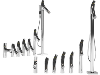 现代不锈钢水龙头3d模型 现代不锈钢水龙头