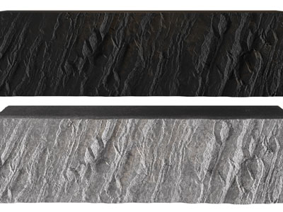 现代岩石 毛石 石头前台接待台