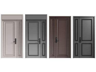 简欧子母入户平开门