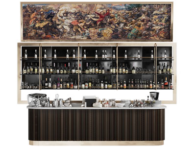 现代轻奢酒吧吧台