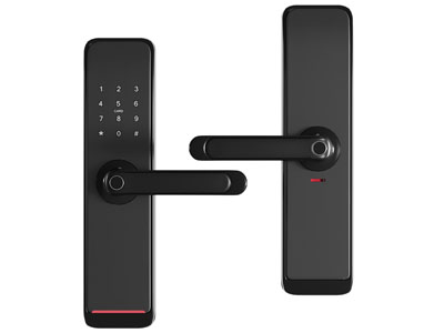 现代密码锁 指纹锁 门把手3d模型 现代密码锁 指纹锁 门把手