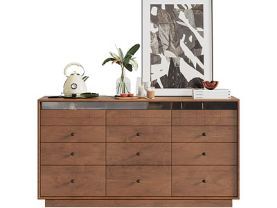 现代中古实木玄关柜 边柜 斗柜