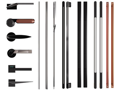 现代金属拉手3d模型 现代金属拉手