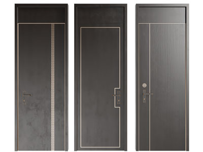 新中式实木单扇平开门 木门