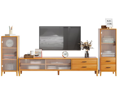 日式实木电视柜 电视机 边柜