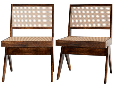 侘寂风实木休闲椅子 餐椅