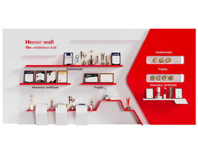 现代奖状 奖杯 奖牌荣誉背景墙3d模型 现代奖状 奖杯 奖牌荣誉背景墙