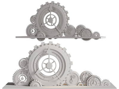 工业风loft齿轮钟表墙饰挂件3d模型 工业风loft齿轮钟表墙饰挂件