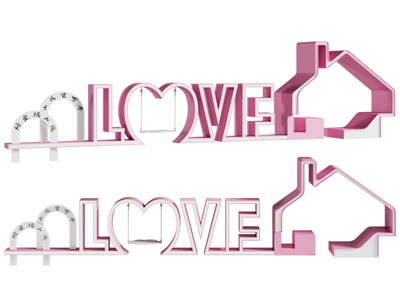 现代情人节美陈