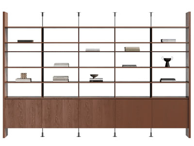 现代实木开放式书架 书柜