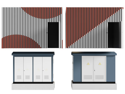 现代户外配电箱 供电房 变电箱 工业设备3d模型 现代户外配电箱 供电房 变电箱 工业设备