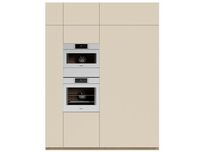 现代嵌入烤箱的高柜