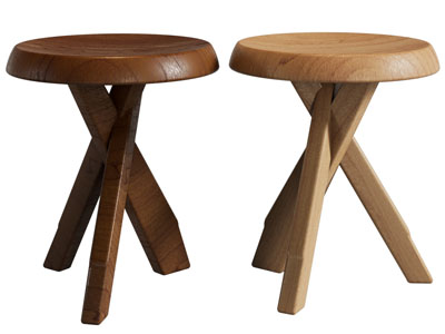 现代实木圆凳子