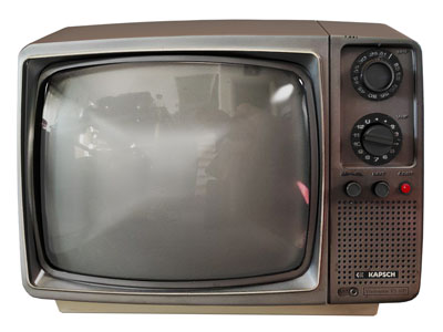 现代十四寸老式复古黑白电视机3d模型 现代十四寸老式复古黑白电视机