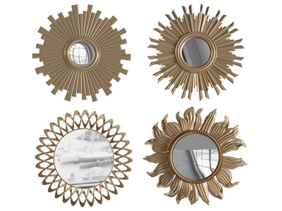 现代轻奢墙饰装饰镜子